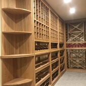 订制窄小空间实木恒温酒窖 每方 藏酒房雪茄窖茶叶窖展柜酒柜工程