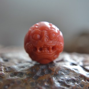 天然四川凉山南红玛瑙瑞兽貔貅珠龙珠配珠吊坠散珠顶珠配饰锁骨链