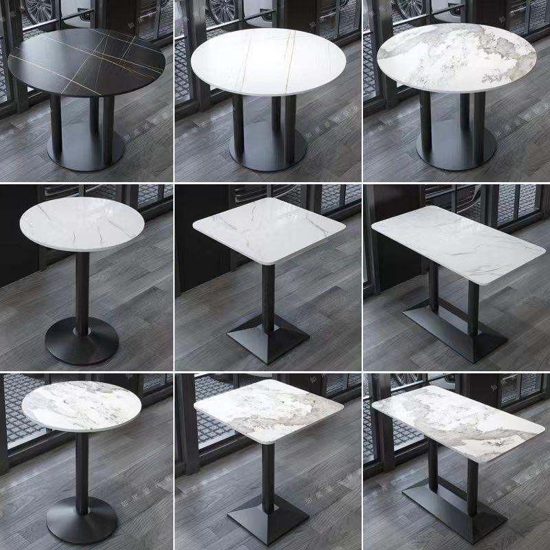 定制咖啡厅奶茶店岩板桌子清吧酒吧高吧桌餐饮店圆桌火锅餐桌椅,住宅家具,岩板餐桌,淘宝优惠券,粉丝福利购,淘宝优惠卷