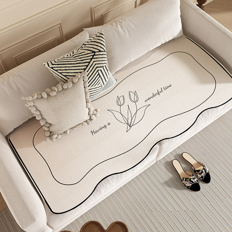 奶油风沙发垫四季通用花朵直排沙发扶手靠保护壳巾毯子防滑垫不规,居家布艺,沙发垫,淘宝优惠券,粉丝福利购,淘宝优惠卷