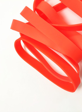 橙色橡皮筋宽1厘米可定做环保材质办公家居用品捆绑收纳工具包邮