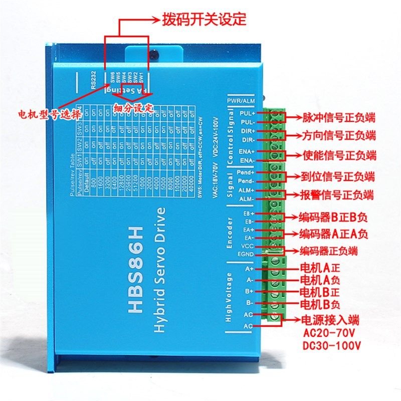 86全闭a环高速恒扭矩步进伺服电机套装 12N.m 闭环步进电机+驱动