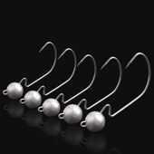 曲柄钩 直角钩原色铅头钩配件软饵路亚钩渔具配件血槽钩德州钓组