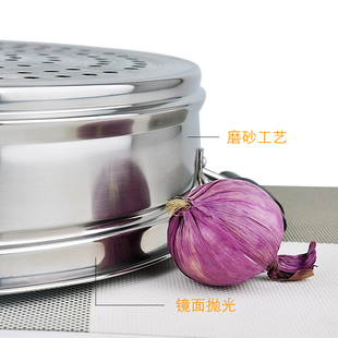 复底不锈钢蒸锅三层蒸锅多层双层两层3036cm大蒸锅不锈钢三层