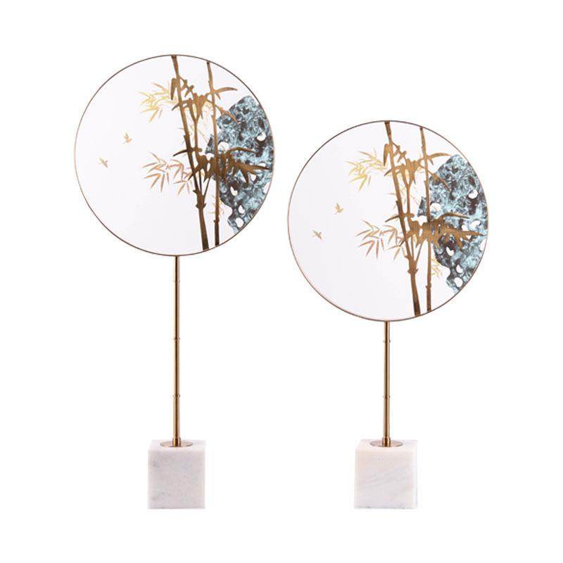 创意新中式国风翠竹金属亚克力圆形屏风摆件玄关书房家居桌面摆件,自行车/骑行装备/零配件,更多零件/配件,淘宝优惠券,粉丝福利购,淘宝优惠卷