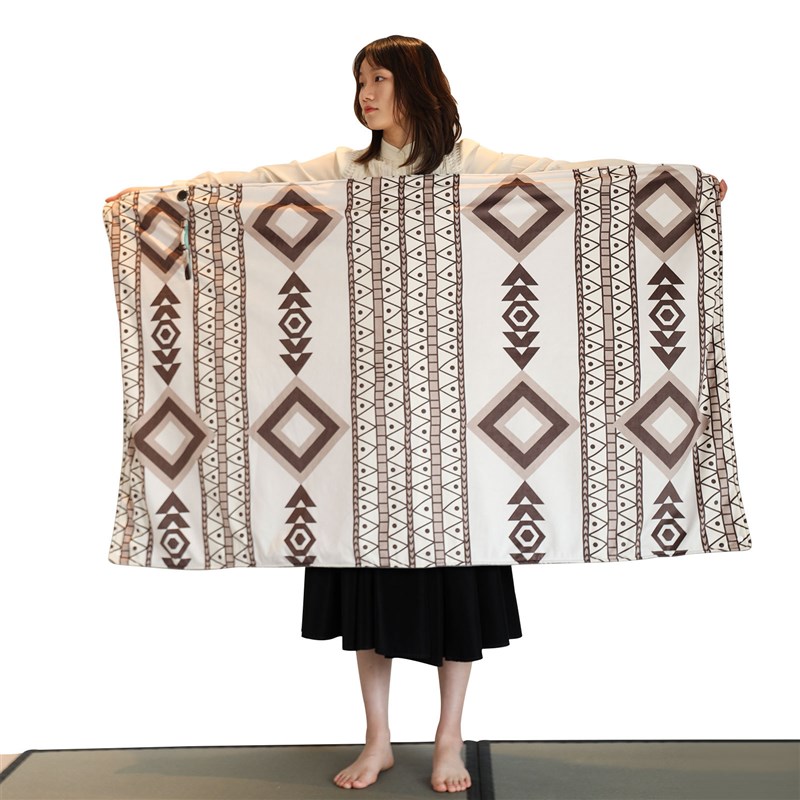 12V石墨d烯电热毯暖身毯USB充电单人加热毯披肩盖毯办公室宿舍户