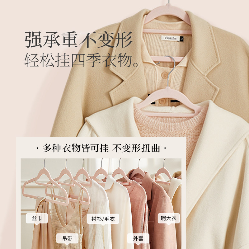 植绒衣架家用挂衣100个防滑无痕儿童衣柜收纳整理师专用衣撑子,收纳整理,植绒衣架/布衣架,淘宝优惠券,粉丝福利购,淘宝优惠卷