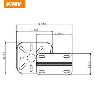 万向支架超高频读写器一体机支架超高频RFID天线支架墙壁安装支架