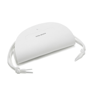 高级感便捷眼镜盒包装白色镜盒皮质软包拉绳收纳盒抗压墨镜盒套装