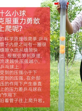 科学实验物理秀逆流而上科技课舞台表演道具浮力伯努利实验发明