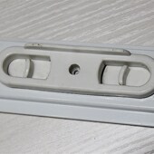 纱窗配件锁扣拉手老款 隐形塑料开关白色灰色维修更换通用套件自装