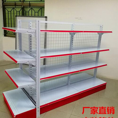 超市货架展示架置用便利店零食小具文卖部多层商物架多功能单双面