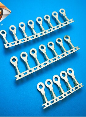 OT3.2A型脚横模端子 O型太阳端 圆型接线片 镀锡连带OT圆片