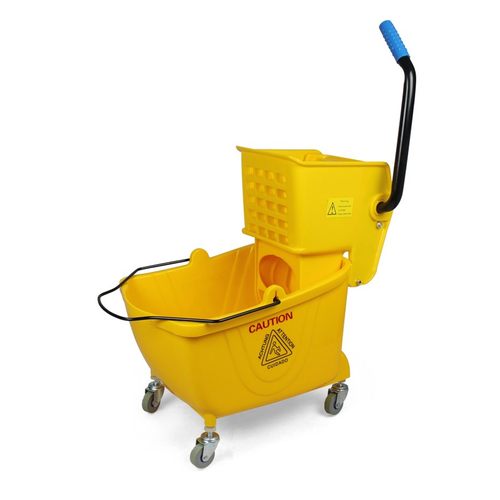 柏德汇加厚脱水桶单桶榨水车酒店家用拖地桶挤水桶 25L拖把桶包邮