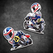 改装 贴个性 车车贴电动车骑士反光摩托车防水04贴花 Q版 个性