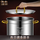 304不锈钢汤桶圆桶带盖大容量卤桶油桶水桶加厚家用炖锅酿酒米桶