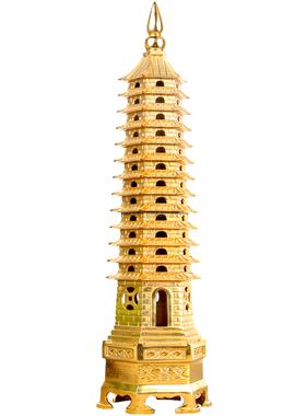 黄铜文昌塔九层13层十三层 文昌塔摆件