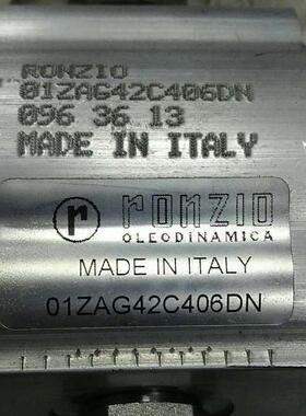 意大利RONZIO罗茨齿轮泵01ZAG11C442AD+01ZA0110042PD