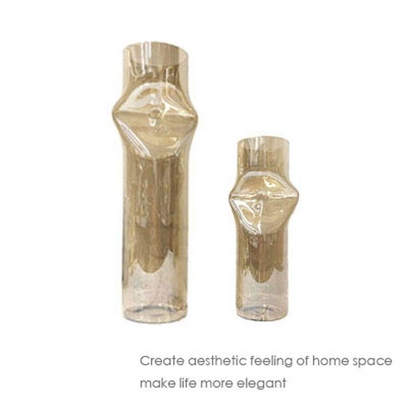 现代简约欧式茶色灰色玻璃管圆柱花器花瓶摆件样板房售楼处饰品,清洗/食品/商业设备,风口/风叶/风机配件,淘宝优惠券,粉丝福利购,淘宝优惠卷