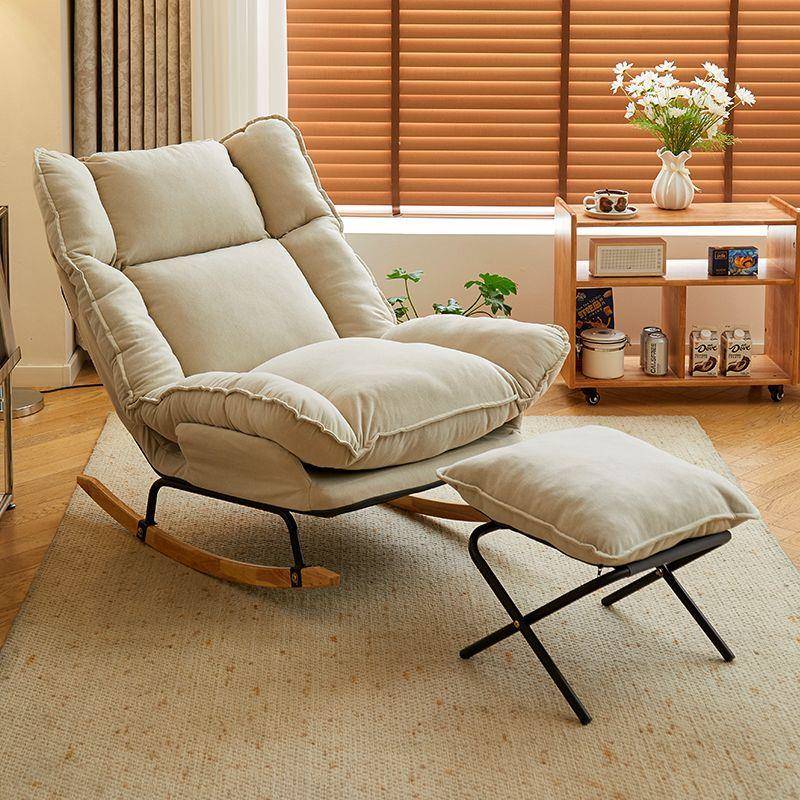 阳台摇摇椅躺椅客厅家用休闲椅懒人沙发椅网红摇椅现代轻奢成人椅