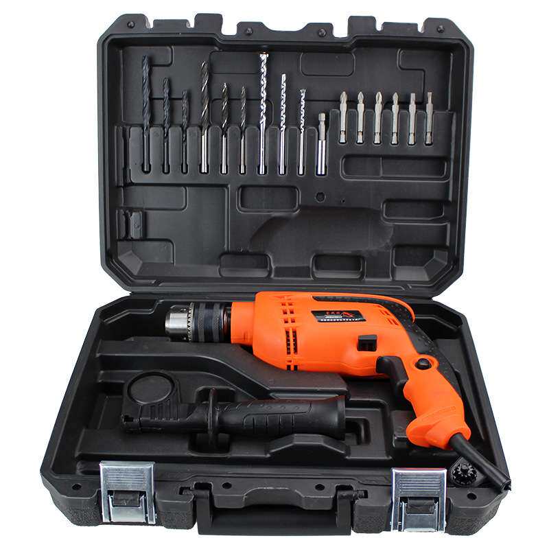 19件套 手电钻工具箱 13mm冲击钻家用套装 电动工具箱034-1