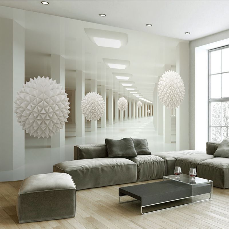 8d立体空间延伸壁纸壁画客w厅沙发无缝墙布电视背景现代简约墙纸