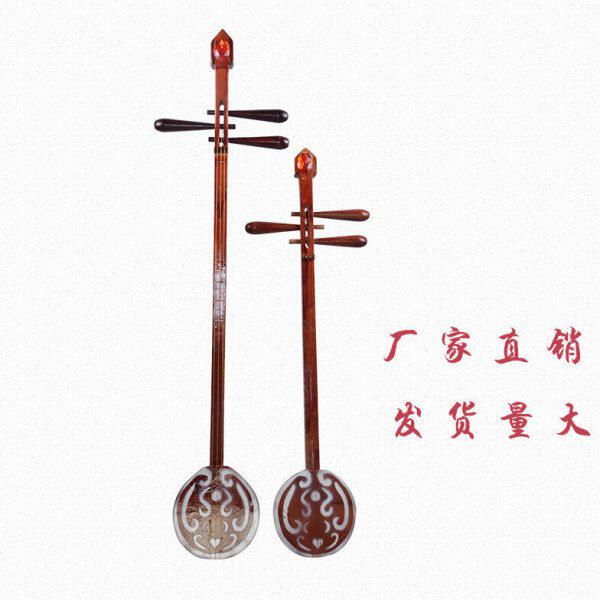 藏族蒙热中彝族道具萨小不拉木制瓦二弦民族古乐器冬三弦舞蹈大琴