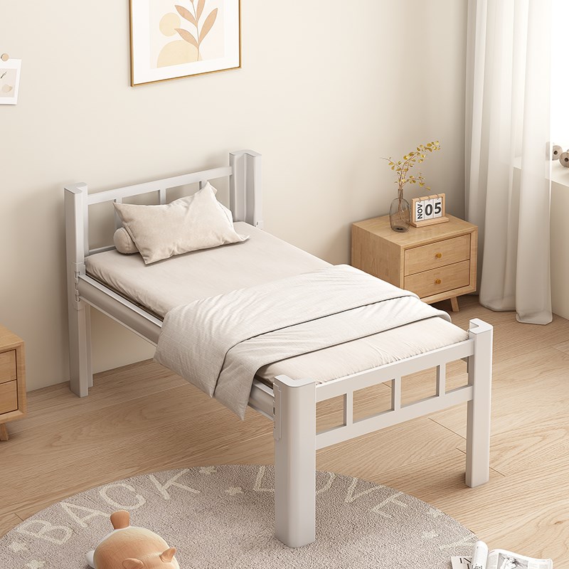 铁床加厚单层床1米1o.2米1.5米铁架床学生员工宿舍床单人床铁艺