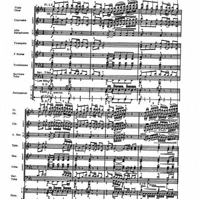 交响管乐阿尔维玛序曲管乐团总分谱+示范音乐