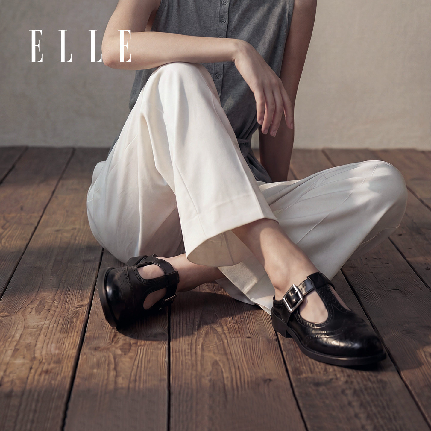ELLE女鞋罗马基因夏季新款懒人软底勃肯穆勒鞋包头半拖鞋女夏外穿图片