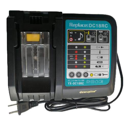 DC18RCT快速锂电充电器6A适用Makita牧田14.4V 18V锂电BL1830 LXT