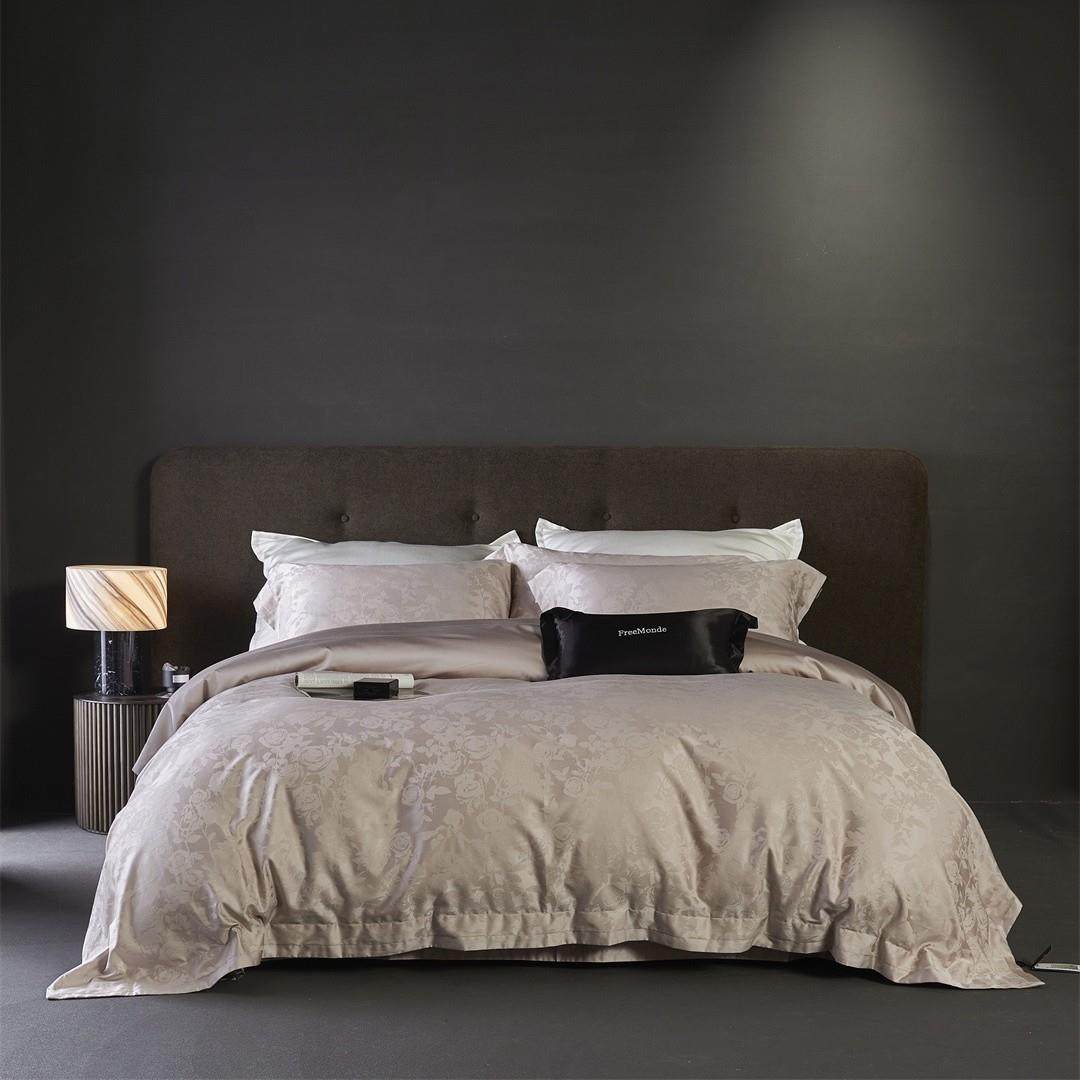 现代风蔷薇花提花高定超柔寝具裸睡级床品四季款天丝棉四件套家纺,3C数码配件,其它配件,淘宝优惠券,粉丝福利购,淘宝优惠卷