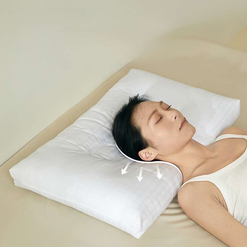 铭都决明子枕头护颈椎助睡眠专用四季通用木棉成人家用枕芯单个装