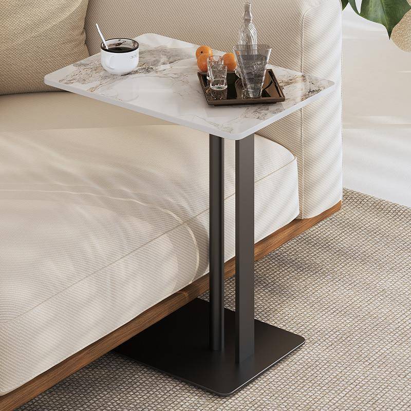 轻奢沙发边几岩板方形角几客厅阳台可移动小桌子简约床边小茶几