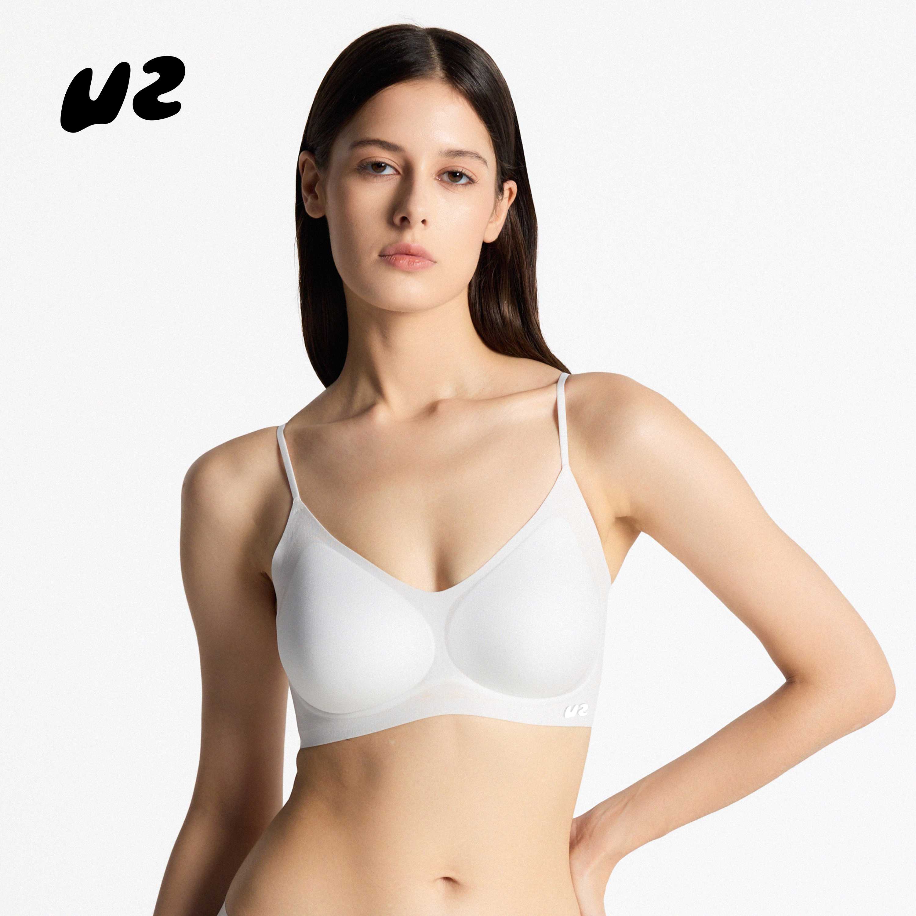 U2细闪无痕吊带美背内衣小胸显大