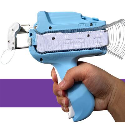 套环枪打圆圈吊牌枪免手穿子母扣吊牌挂绳枪棉绳枪