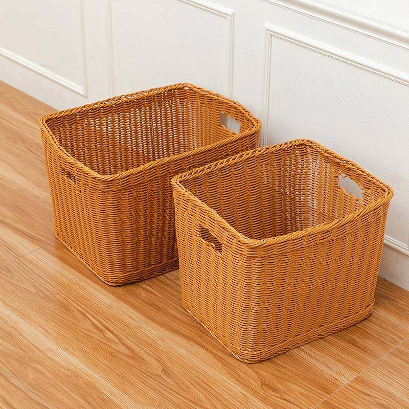 仿藤编收纳篮书籍杂物整理筐脏衣服收纳篮大容量脏衣篓塑料编织篮,清洗/食品/商业设备,风口/风叶/风机配件,淘宝优惠券,粉丝福利购,淘宝优惠卷