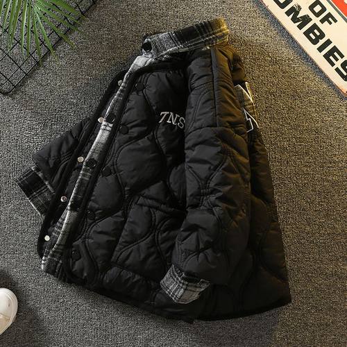 儿童装男童冬装棉衣外套2023新款中小童冬季二棉男孩棉袄中厚棉服