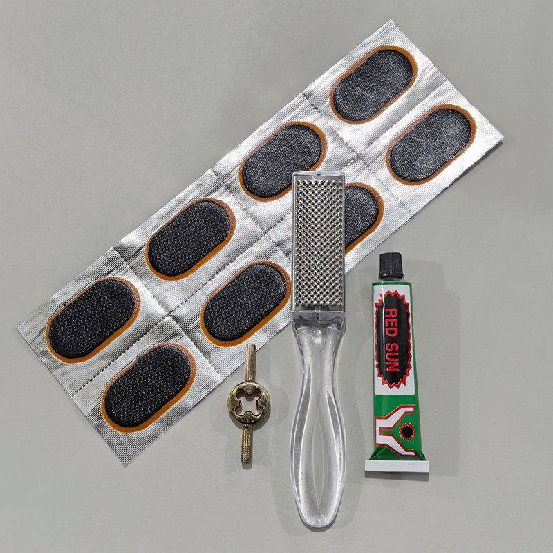 电动车维修专用工具大全补胎工具套装内胎修补补丁补胎片自行车摩