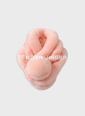 Tender Jinger | 毛绒兔毛保暖围脖WJ29064