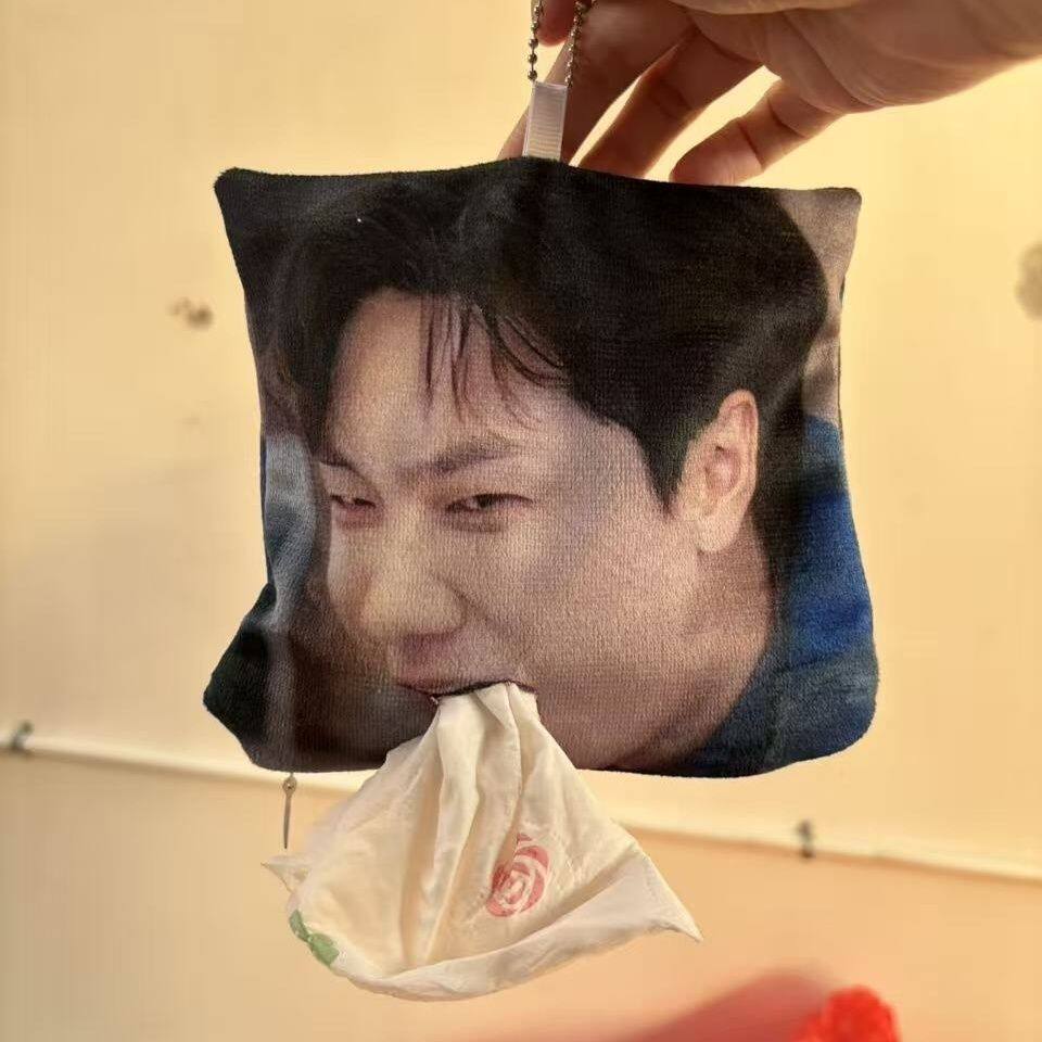汪苏泷抽纸袋抽纸袋周边搞怪抽象包挂物料抽纸明星周边可来图定制