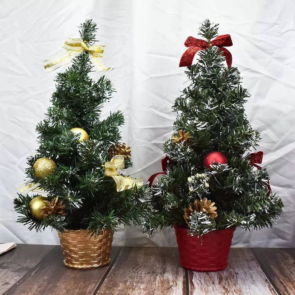 20/30cm Christmas Tree Home Bedroom Party Decorations Artifi