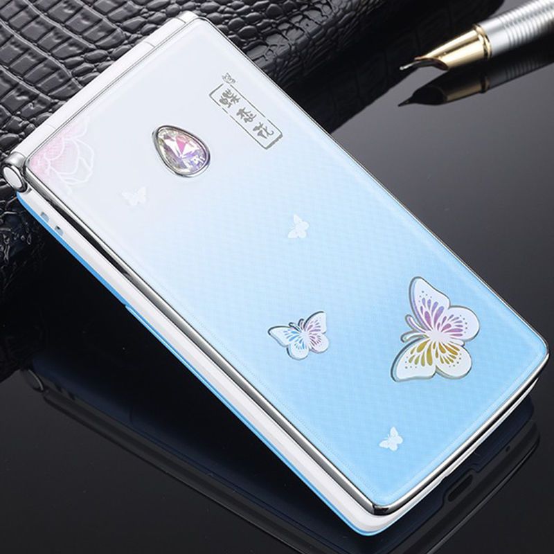 全网通4G联通版女士翻盖老人手机大声大字大屏女款移动电信老年机