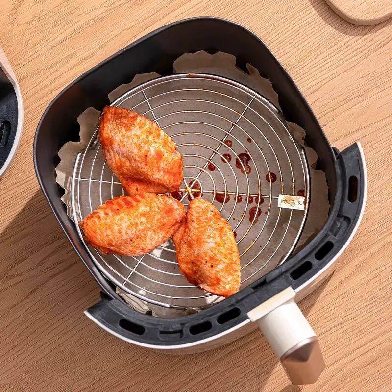 304空气炸锅烤架子内用支架滤油架隔油盘配件网烤肉架双层架烤盘