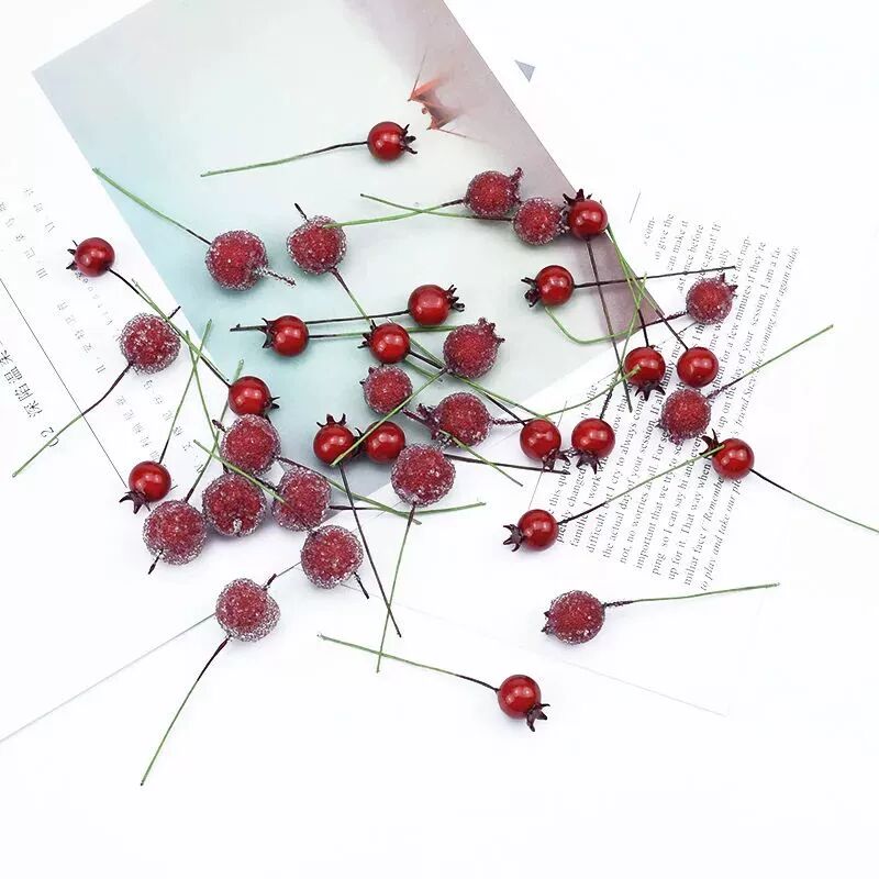 50/100Pcs Christmas Party Decoration Pomegranate Fruit Home
