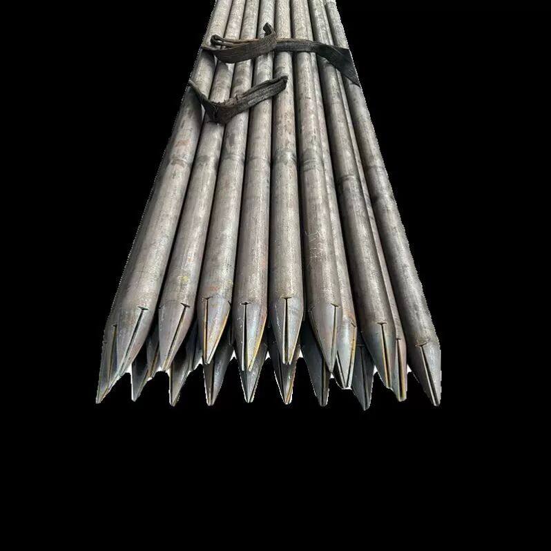 注浆钢花管出尖打孔压浆管隧道支护管地基隧道边坡支护无缝钢管