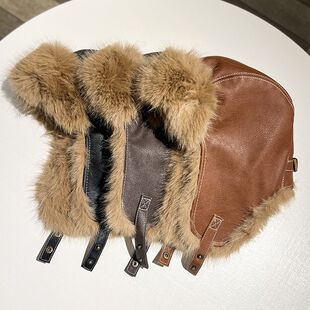皮毛一体东北雷锋帽男女冬零下防寒护耳帽子保暖户外滑雪骑车皮帽