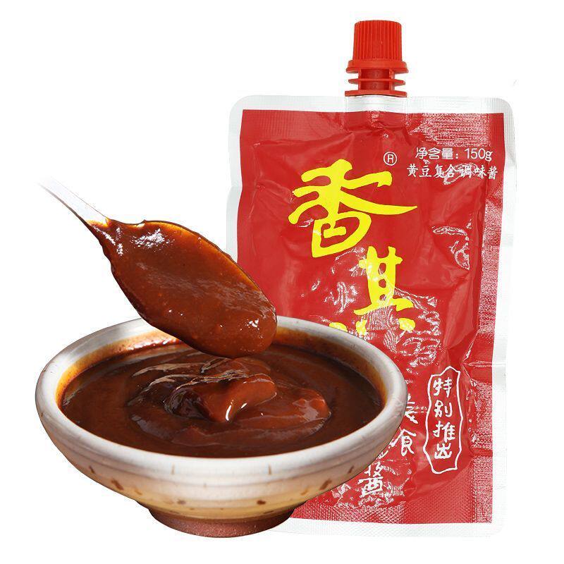 香其酱150g自立旋盖装拌面调料拌饭沾葱黄豆酱类调味酱料东北大酱