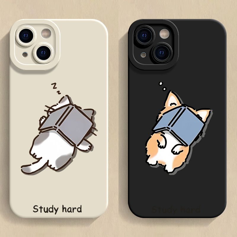 猫狗看书VIVOiQOONeo9手机壳iQOO12/8/7/6/5软Z5X/z7/z8x/9pro/10