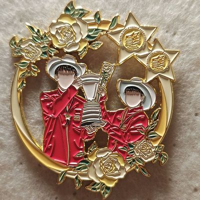 小红书同款至死不渝莎头爆款金属徽章孙颖莎王楚钦高颜值pin收藏